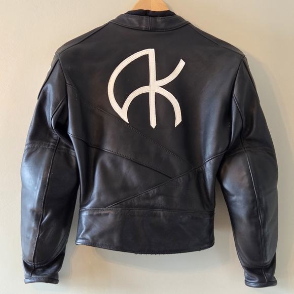 Akoury Cuirs Moto Leather Biker Women's Cropped Jacket Black Size   Medium - Picture 13 of 14